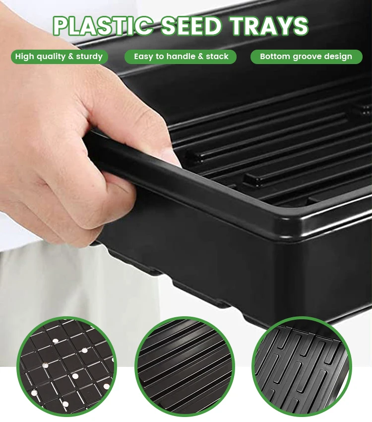 Microgreens Growing Nursery Plant Trays Sets 1020 Microgreen Trays ...