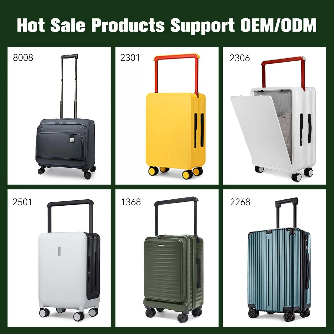 Wholesales PC Travel Suitcase Set of 3 Alumiun Trolley Travel Bags TSA Custom Lock 360 Spinner Wheel  Luggage Expandable Zipper