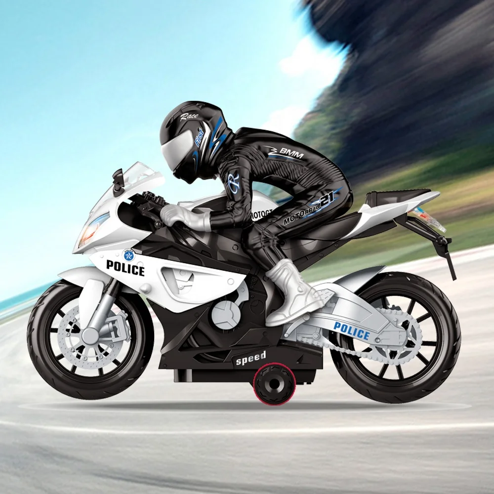HW 27MHZ Radio Control Toys RC Car 360 Rotating Drift Stunt Motorbike Kids Remote Control Motorcycle