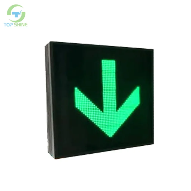 Red Cross Green Arrow Led Display Board Sign High Way Subway Metro Station Led Light Guide Panel