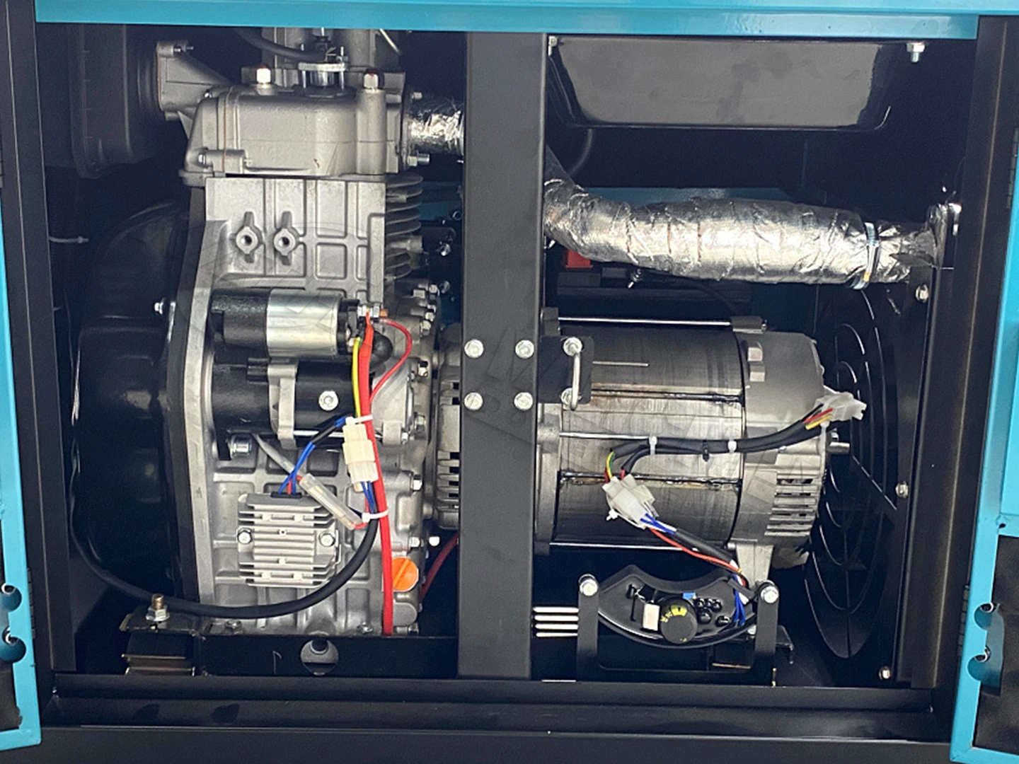 60hz  15kw 15kva durable high power portable diesel generator double cylinder 12kw-10