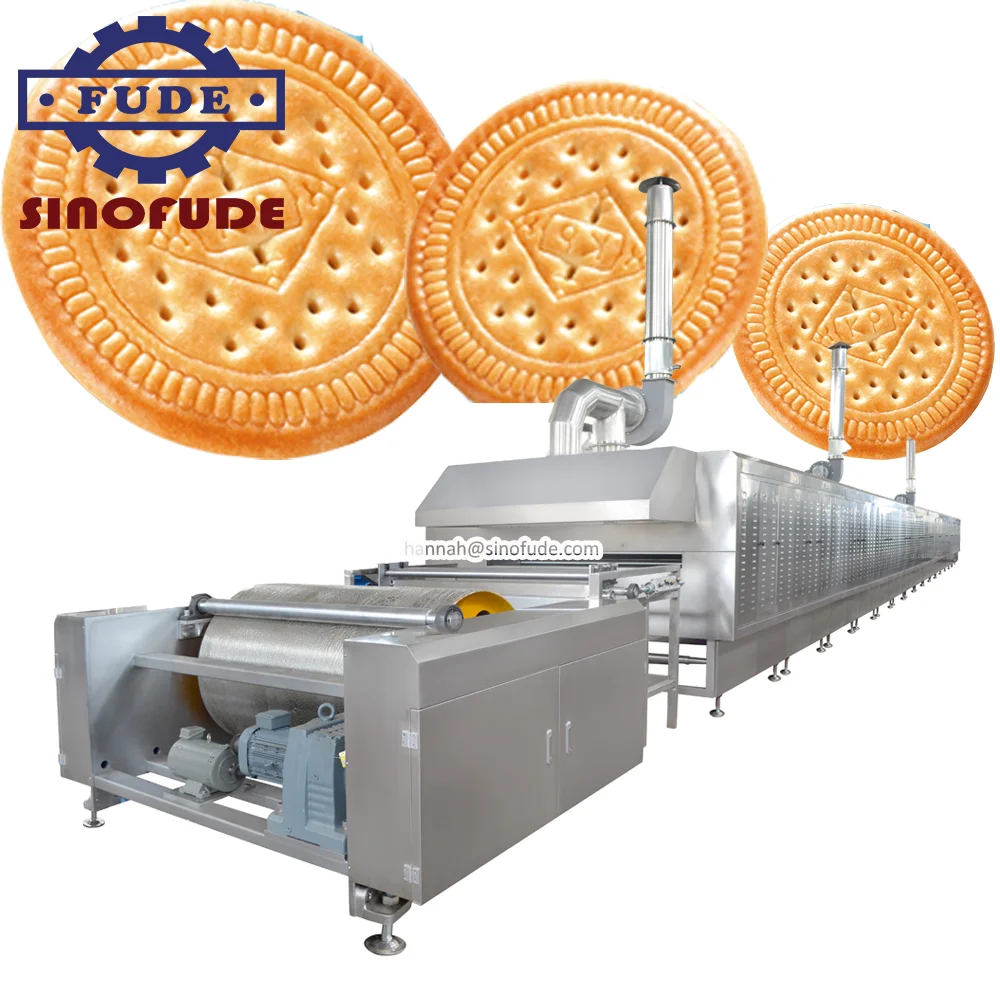 Автоматическая машина для производства печенья с электрической духовкой