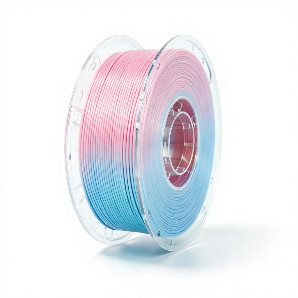 PLA Rainbow 1.75mm Gradient Color 3D Printing Filament 1kg 200-220C No Warping No Jamming for Most FDM 3D Printers