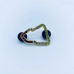 Custom wholesale Hot sale border hat pins frame pins rhinestone Galvanized pins for hats