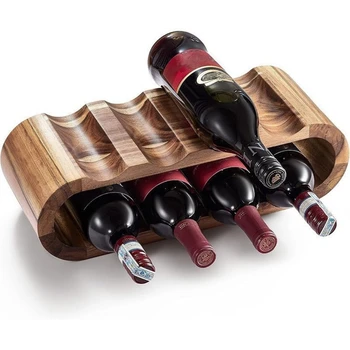 Double-layer 8-position Wine Bottle Display and Storage Rack Set Home Storage Accessory bar Wine Bottle Display and Storage