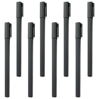 Free Samples Gel Pen Advertising Custom Logo Square Rubber Ballpoint Pen Black Plastic Gel Ink Pen As Office Supplies