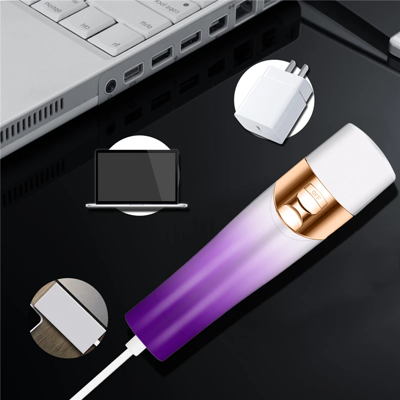 Недорогой перезаряжаемый мини-триммер для удаления волос на лице и теле безболезненная электрическая бритва женщин