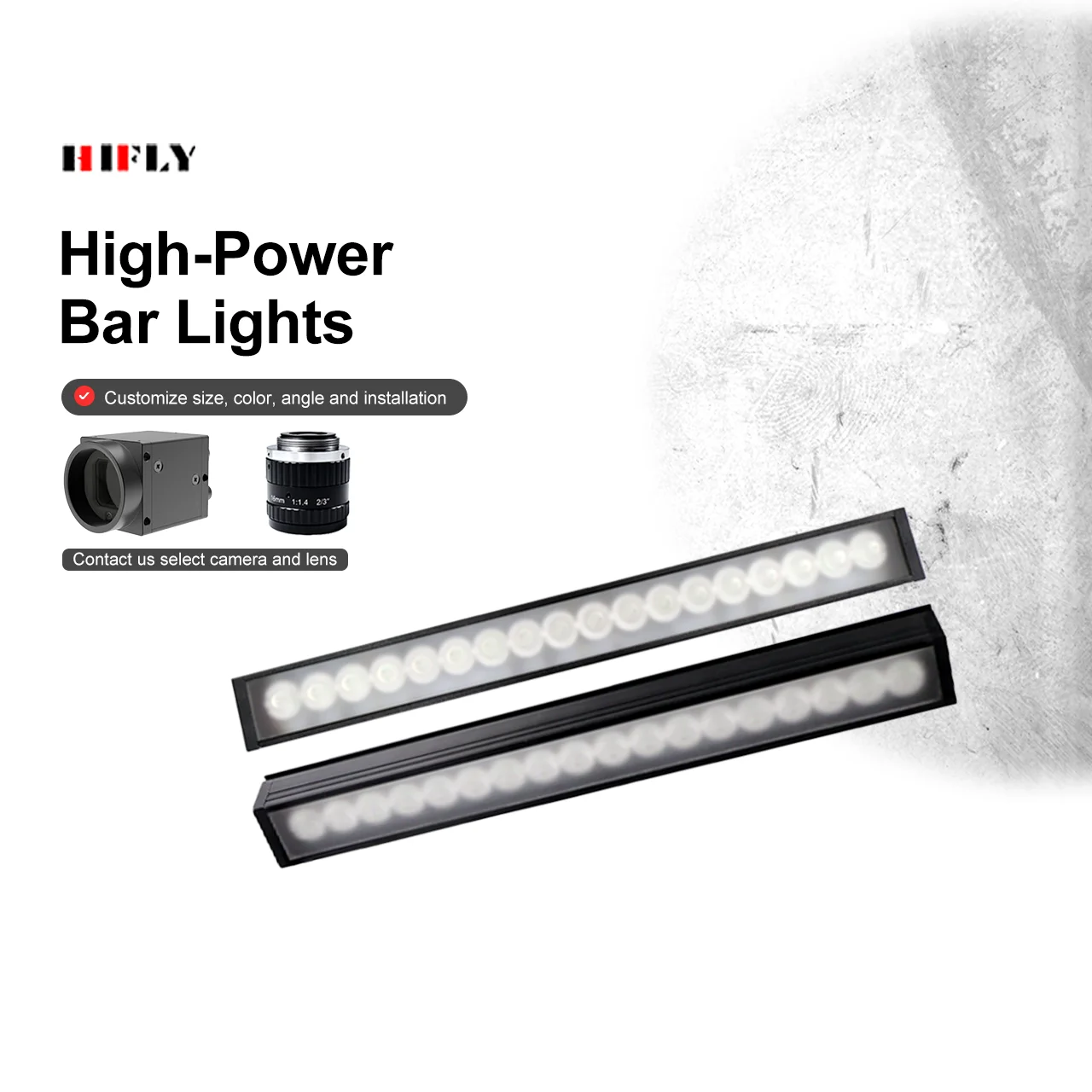 High Intensity 12W Machine Vision Illumination Compact Bar Light for Edge Defect Inspection