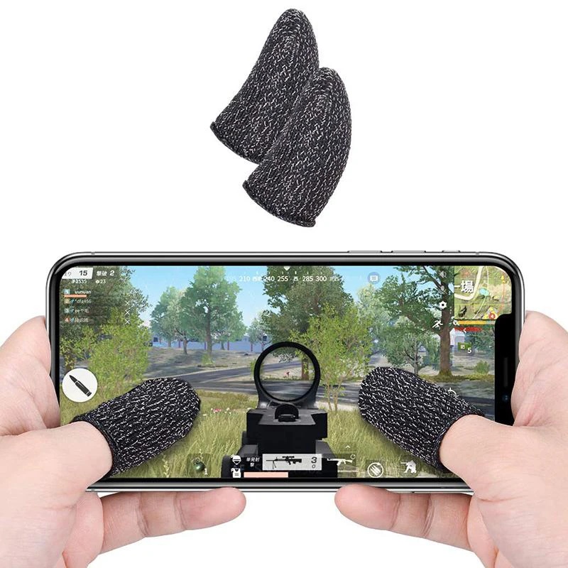 Kisty Mobile Game Finger Sleeve Sensitive Shoot and Aim Controllers Out for Android & iOS Thin Breathable Anti-Sweat Anti-Slip Finger Thumb Sleeve for Legend/Pubg/Rules of Survival 