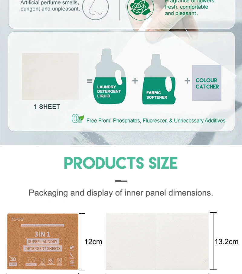 Factory Laundry Detergent Sheet Manufacturing Biodegradable Fragrance