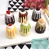 6 pudines de chocolate