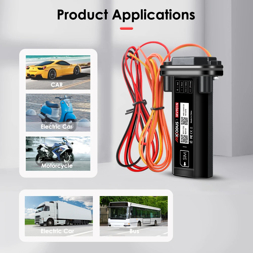 MiCODUS MV901N Engine Alarm Motorcycle Real Time Car Tracking Device GSM GPRS Vehicle Gps Tracker With Remote Fuel Cut Off