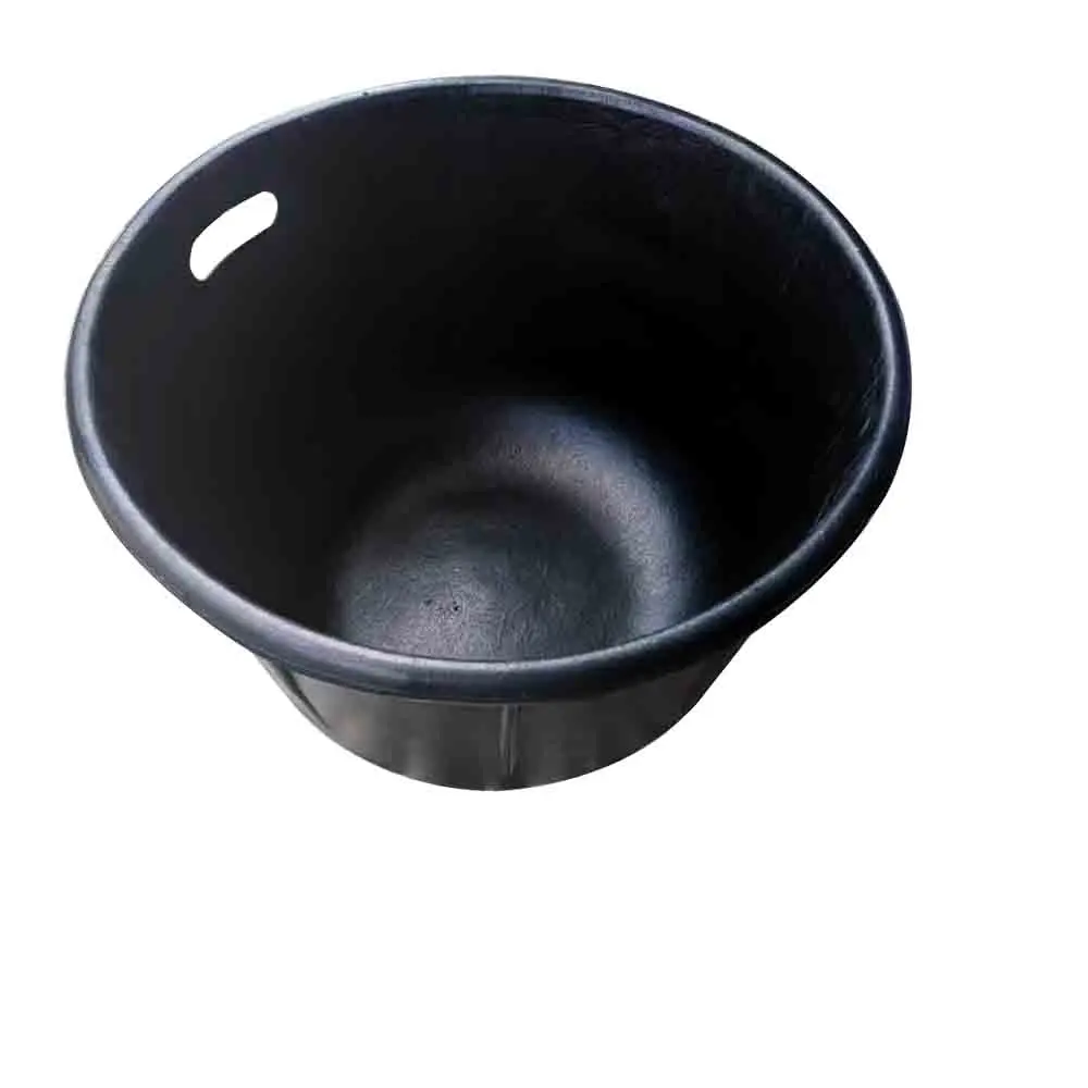 Customized Strong Tyre Rubber Bucket,Round Flexible Container&Pail,Flexible Storage Basket 45-60L,rubber Concrete Mixing Tub
