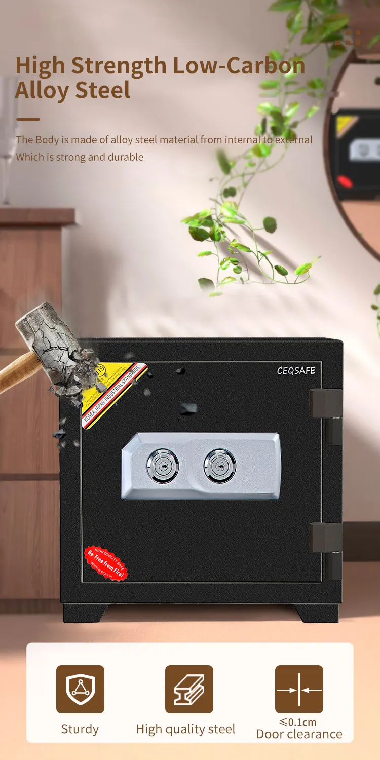 CEQSAFE Cajas De Seguridad Kluis Fuertesafer Money Coffre Large Fire Proof Safe Box supplier