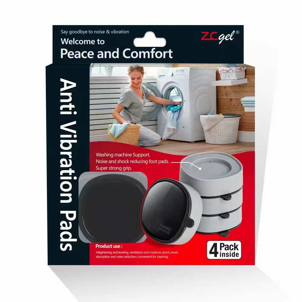 Нескользящая прокладка для стиральной машины, защитный коврик, антивибрационные подкладки для стиральной машины