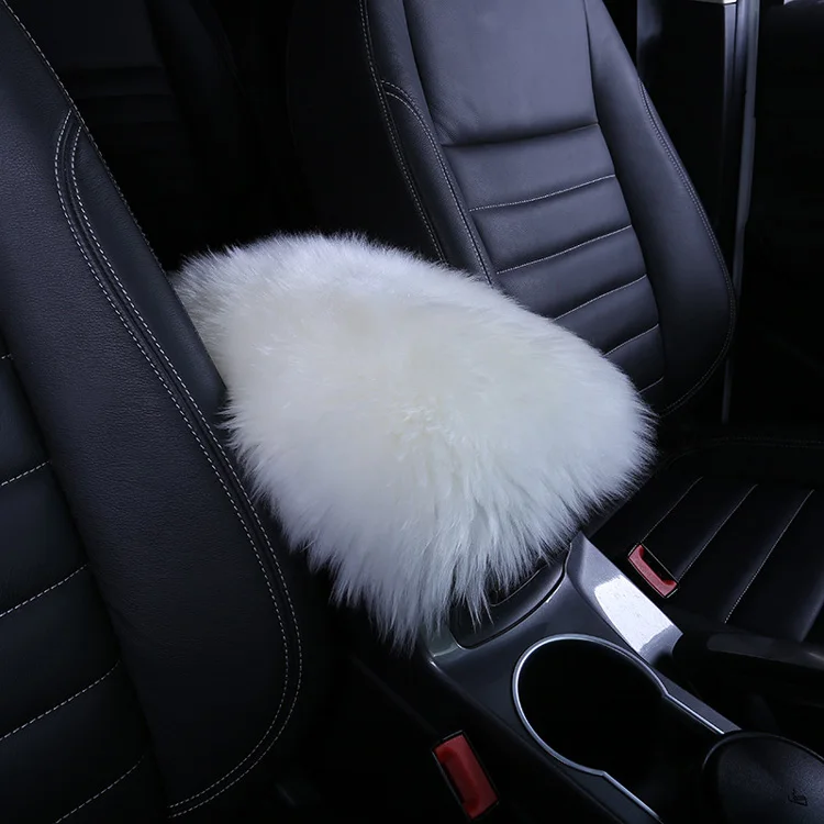 sheepskin center console covers