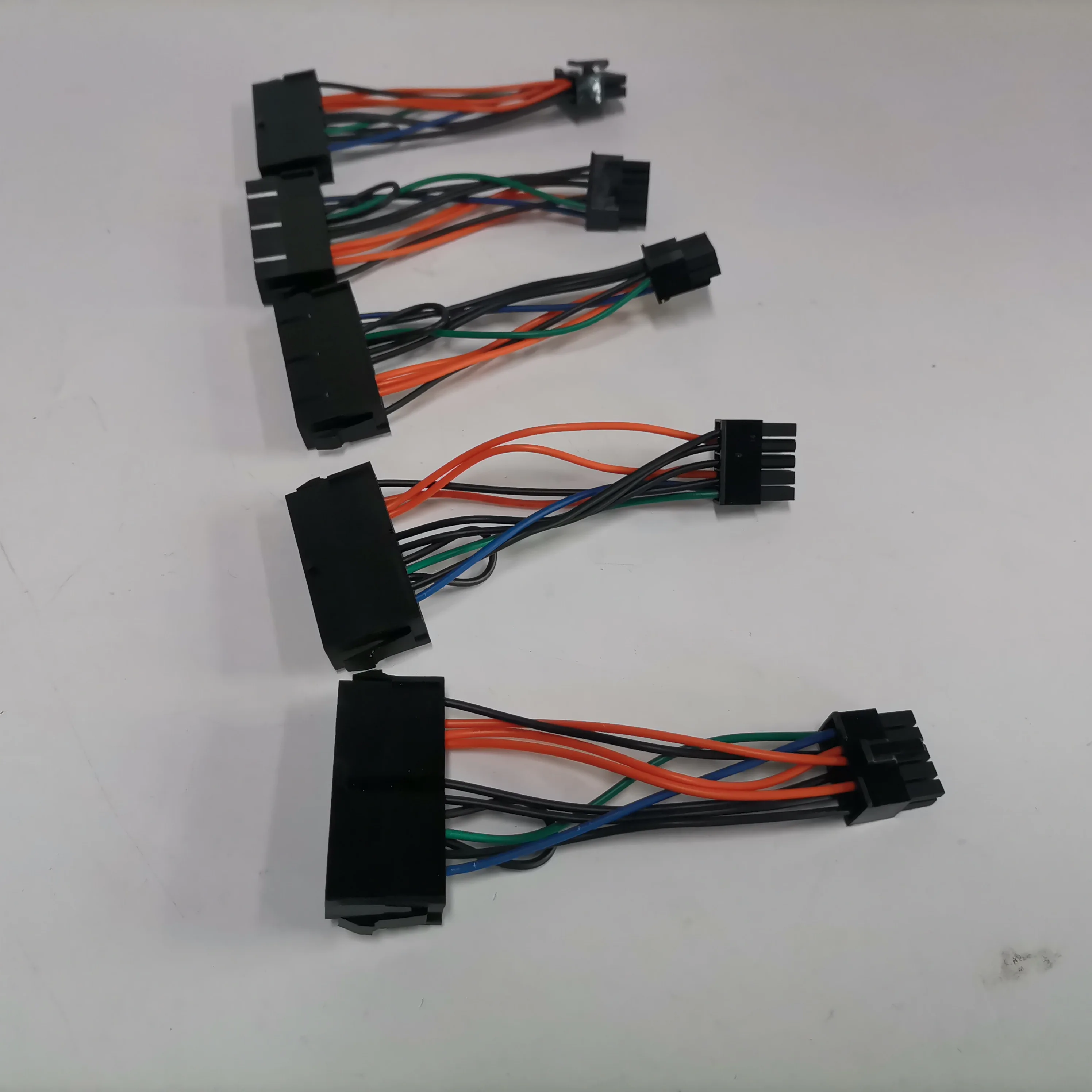 24 Pin To 10 Pin Adapter Cable ATX PSU Main Power Supply Cable Braided Sleeved Cable For Lenovo Moth