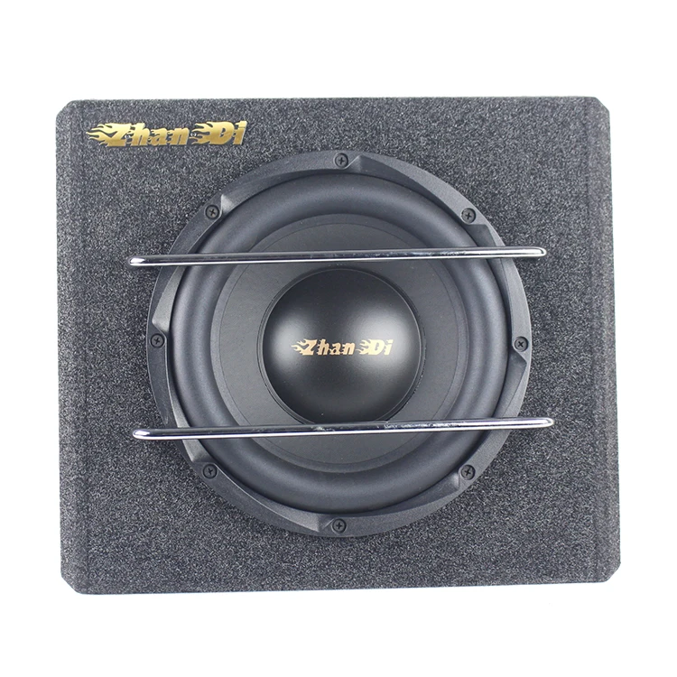 Skar Audio 10-Inch Trapezoidal Active Subwoofer with Dual Coils Paper Cone 6000W Best Subwoofer for Speakers DC 12V