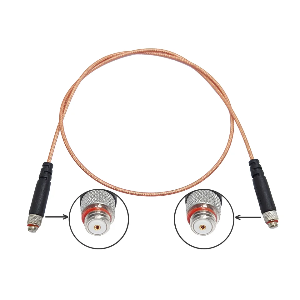 Factory supply 10-32 Female Jack to 10-32 Female Jack with RG178 RG-178 RF Coaxial pigtail Extension Antenna Cable assembly