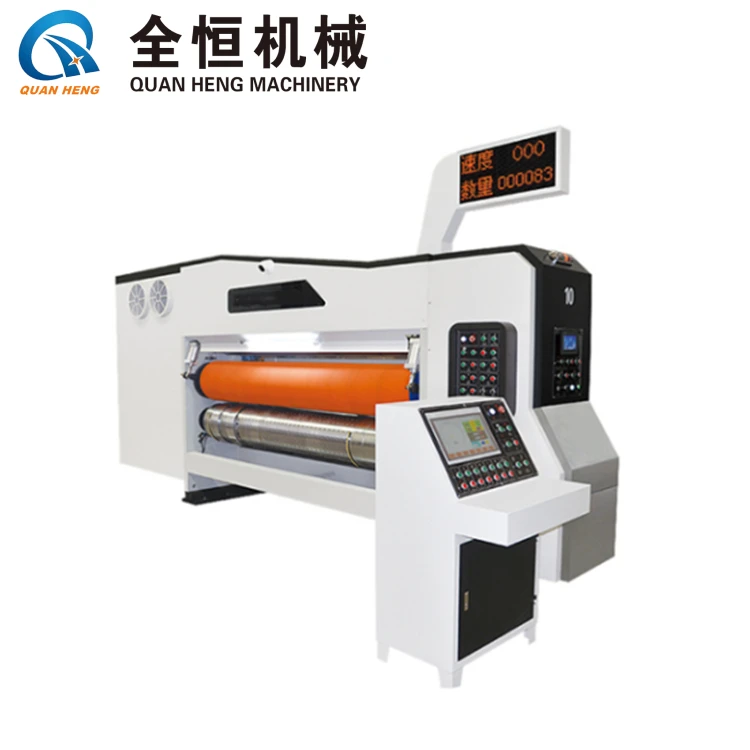 High Definition Corrugated Carton Box Flexo Print Varnish Dyer Rotary Die Cutting Machine