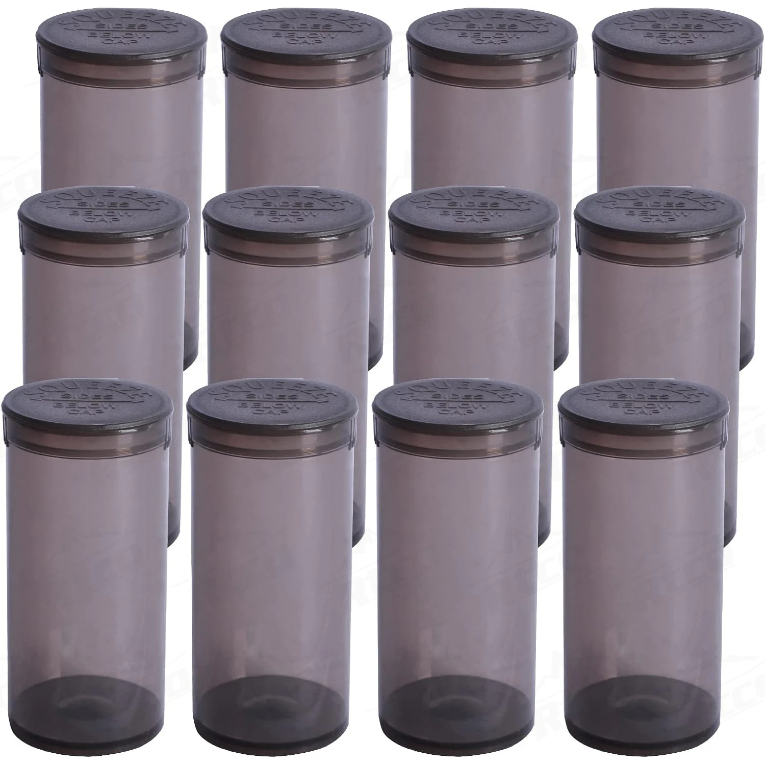 Gray Plastic Empty 19Dram Vial Waterproof weed Pill Bottles with Pop Top Caps