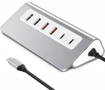 Intpw P9 PRO 10Gbps 9-in-1 USB-C Hub for 4K 60Hz PD 100W 2 Type-A 2.0 SD TF Aluminum Docking Station