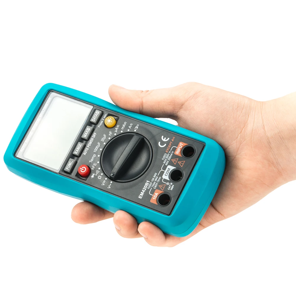 Professional handheld digital multimeter lcd display with frequency Kaiweets km312A smart portable multimeter