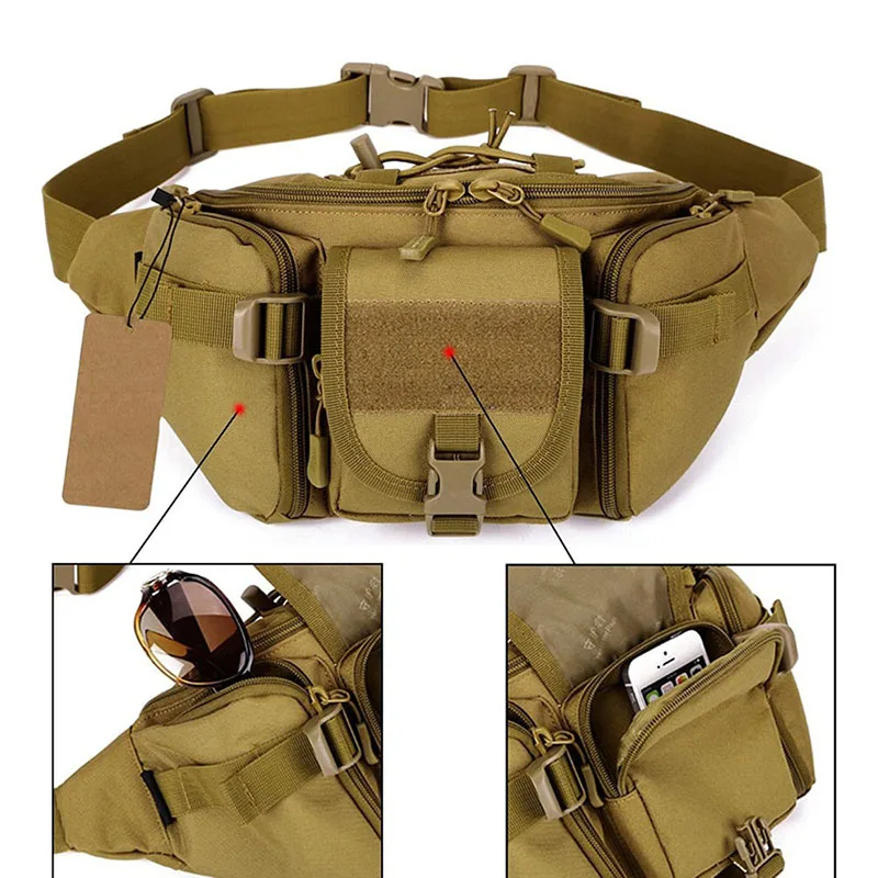 China Factory Wholesale Assault Training Bag Premium Quality Tactical Waist Bag Outdoor Hiking Tactical Daypack