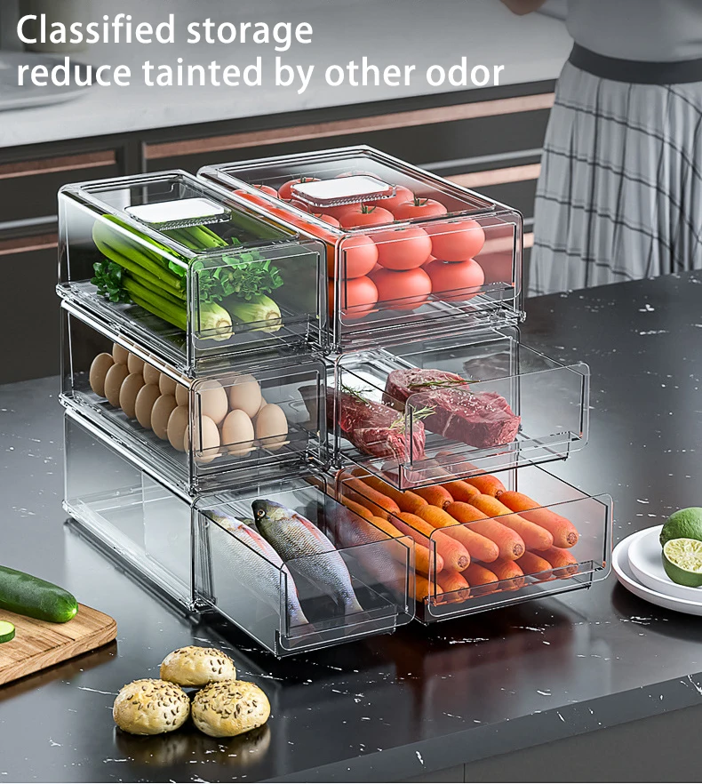 Zulay Kitchen Refrigerator Organizer Bins - Transparent - 109 requests