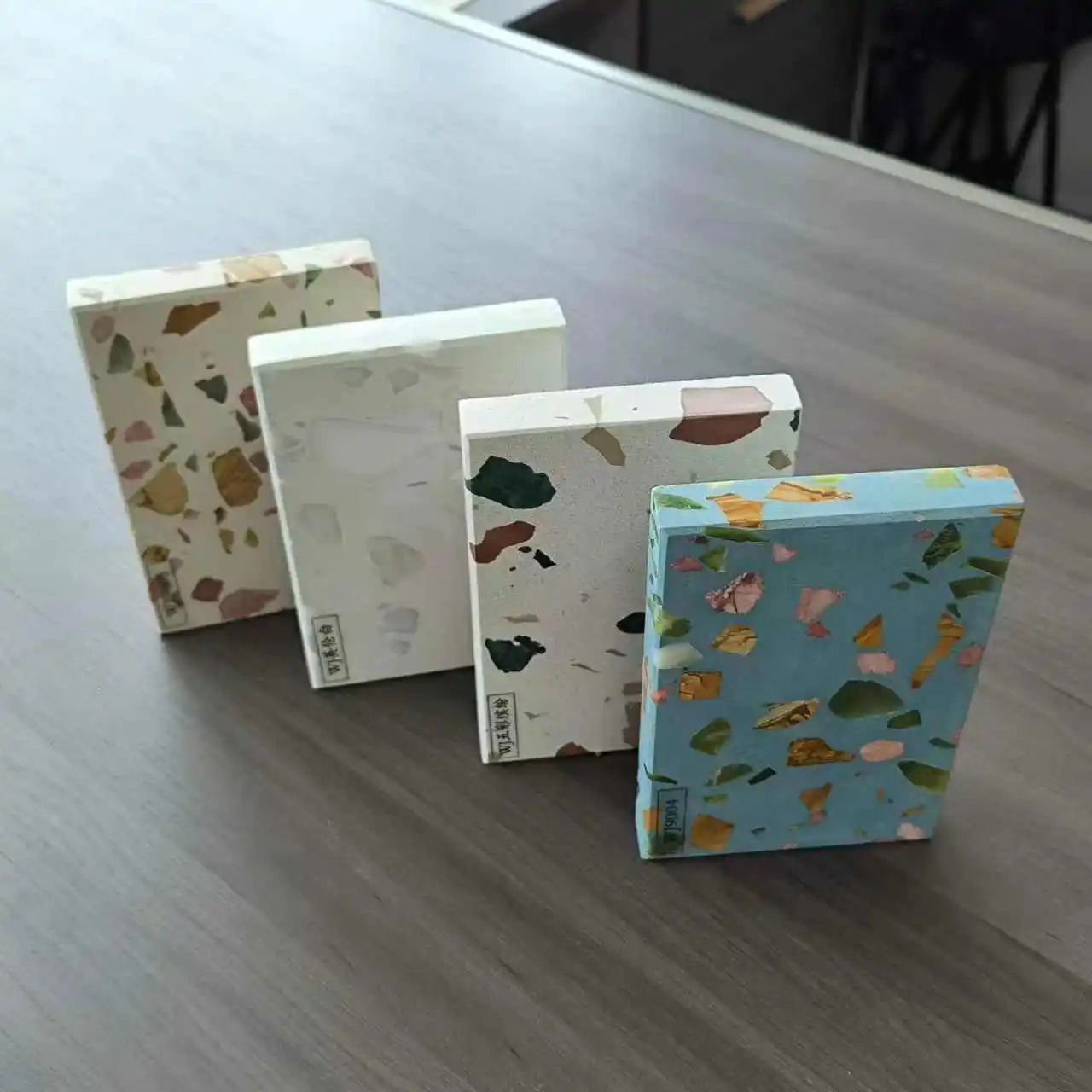 Modern Style Home Use Terrazzo Natural Stone Tiles Scratch and Heat Resistant for Stone Floors Slabs Made of Artificial Stone