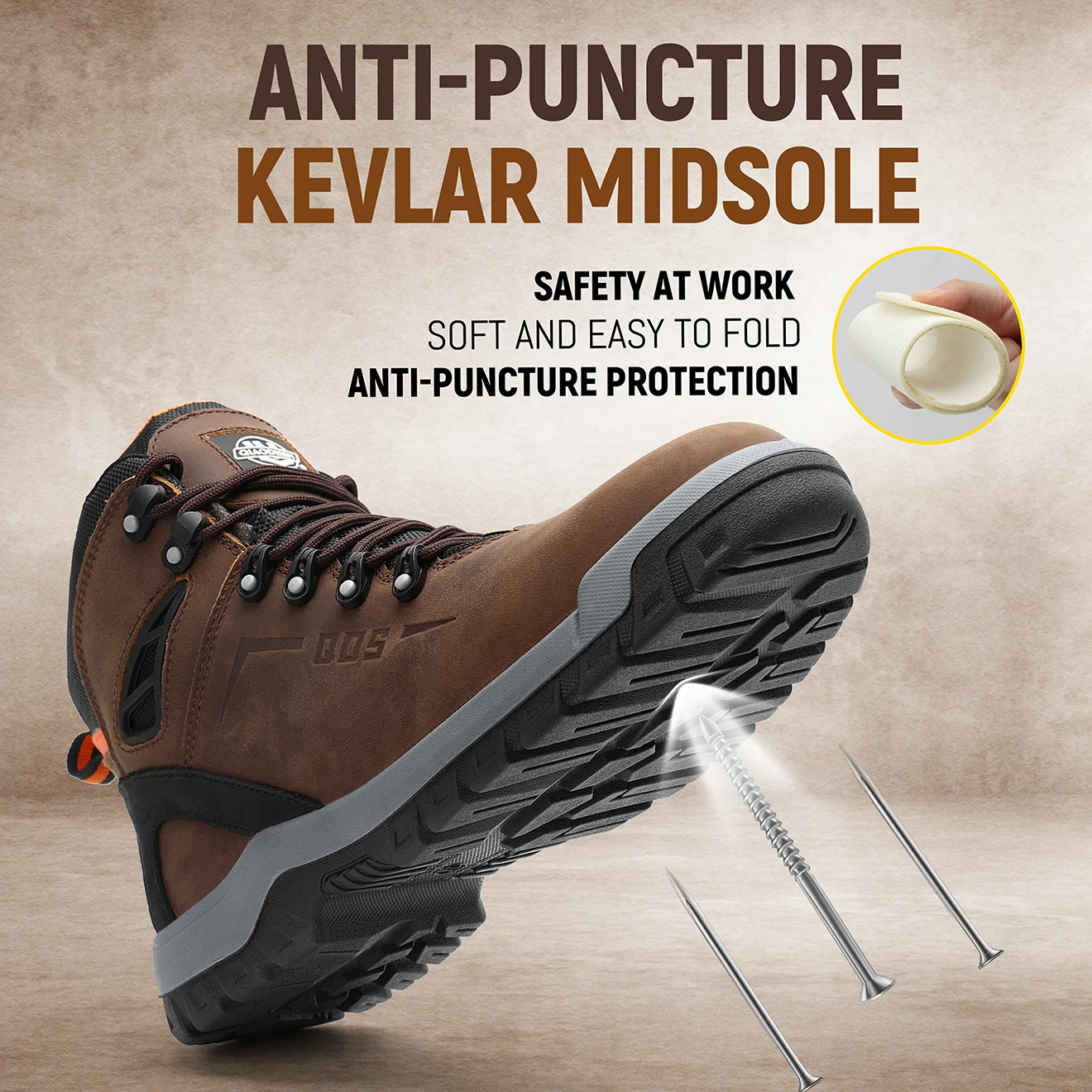 Zapatos de seguridad de trabajo industriales a la moda para hombre