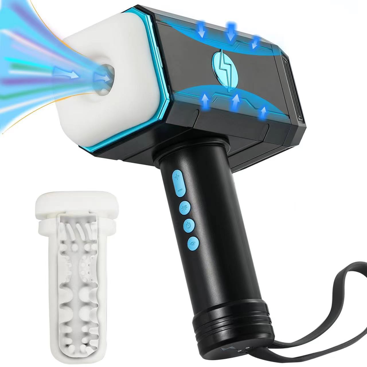 Thor's Hammer Electric Male Stroker - 10 Vibration Modes & 5 Suction Options for Enhanced Pleasure | USB Charging Sex Toy for Men Thor's Hammer Electric Male Stroker - 10 Vibration Modes & 5 Suction Options for Enhanced Pleasure | USB Charging Sex Toy for Men