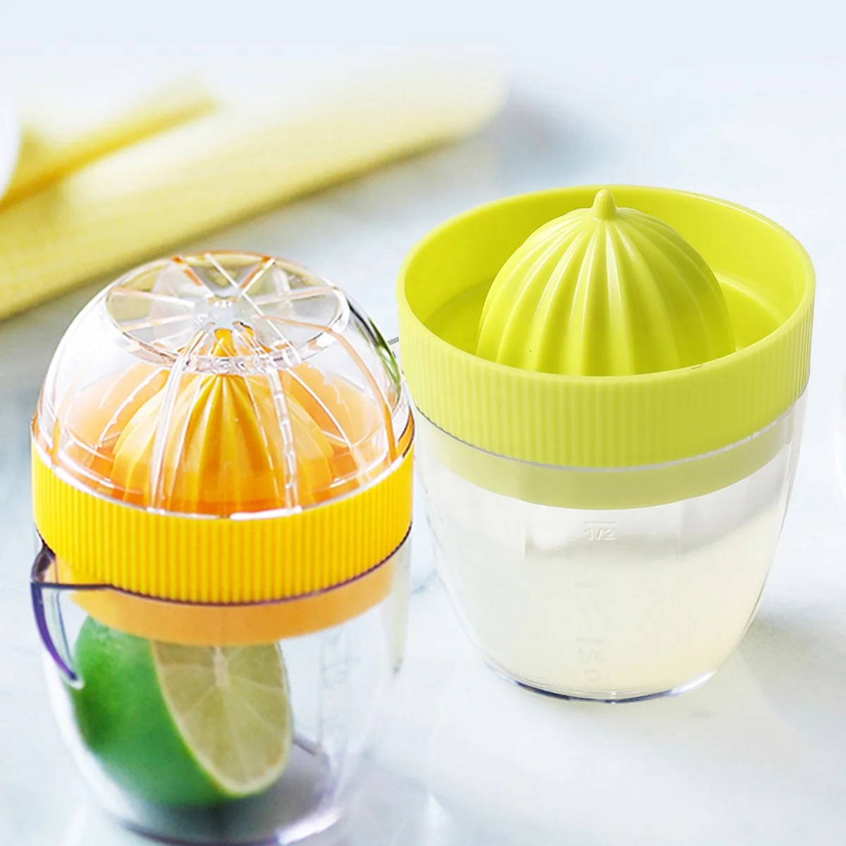 Cokan Küchenwerkzeug Milchteeladen Aufbewahrungsbox Tragbare Handpresse Für Obst,Orangen Und Zitrusfrüchte Manueller Entsafter Aus Kunststoff Ce