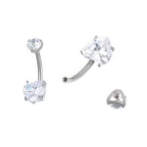 Titanium Opal and Crystal  Earrings - Fashionable, Hypoallergenic Spiral-piercing ,exquisite Ear Decoration Jewelry