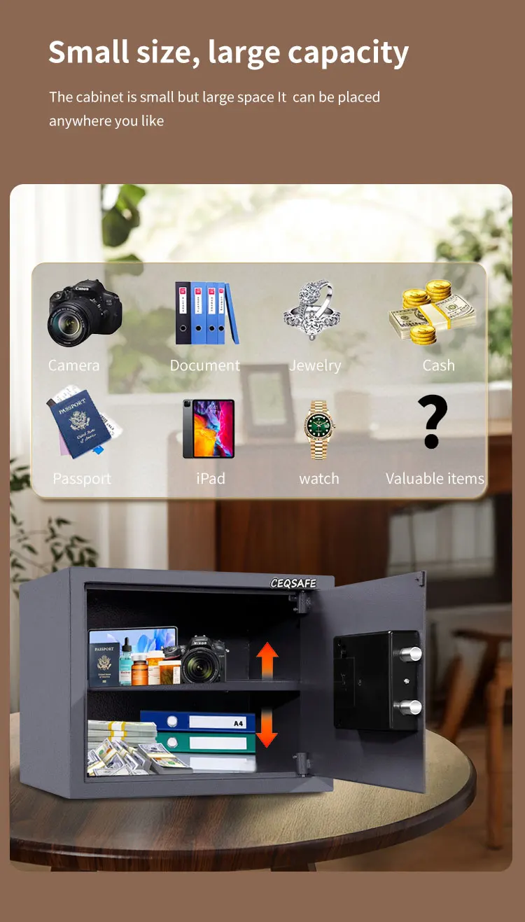 CEQSAFE High Quaily Electronic Security Home Safe Small Safety Boxes for Sale details