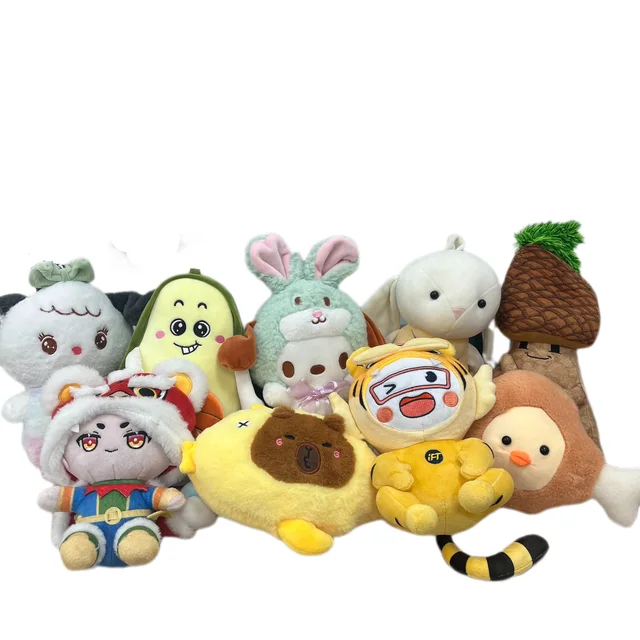 OEM Personalized Kawaii Cartoon Design Stuffed Animal Plush Toy Super Soft Polyester PP Cotton Filling for Birthday/Party Favors