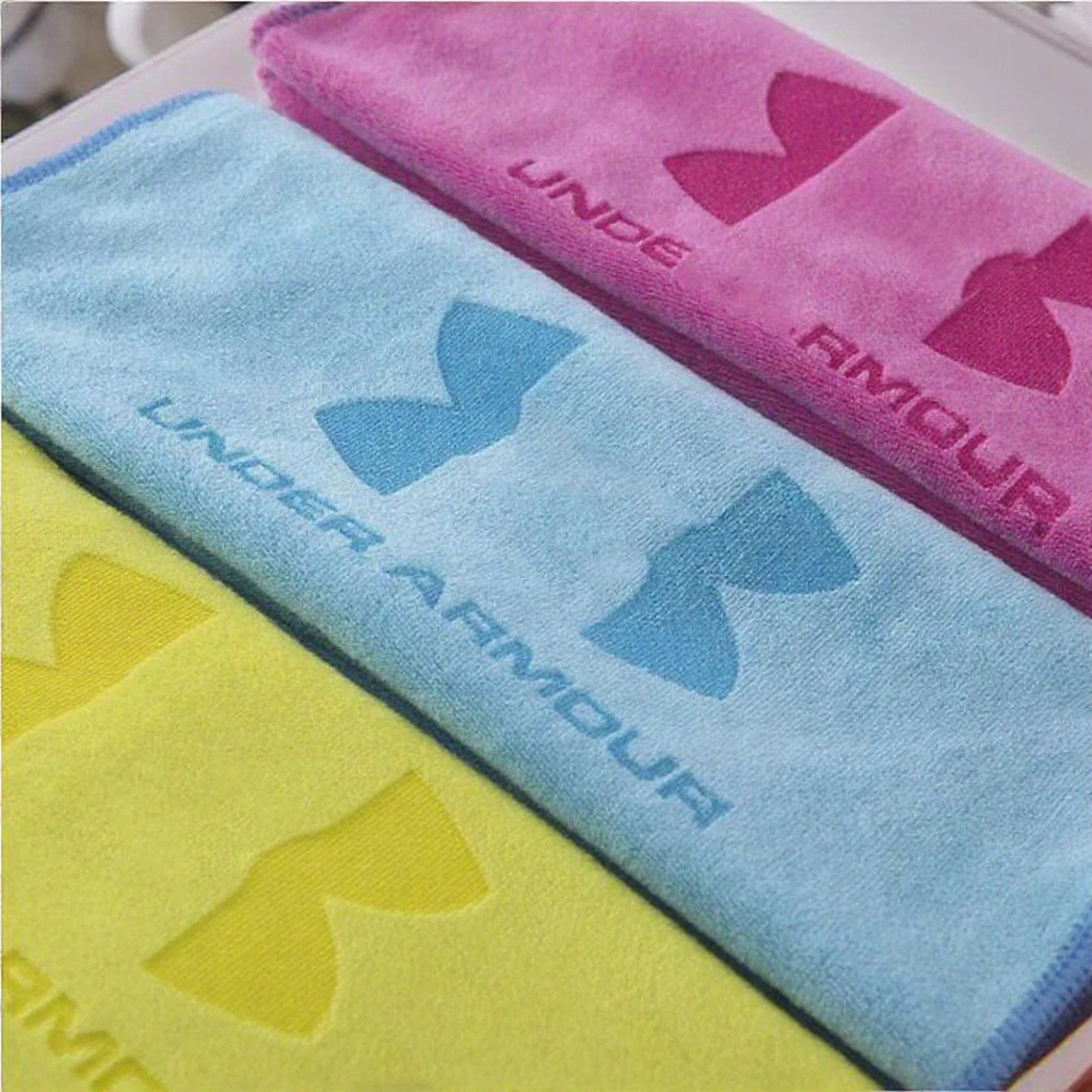 Custom logo Sports Golf Fitness Outdoor Sports Sweat Towel Absorbent Quick Drying  Toallas De Microfibra Microfiber Towel
