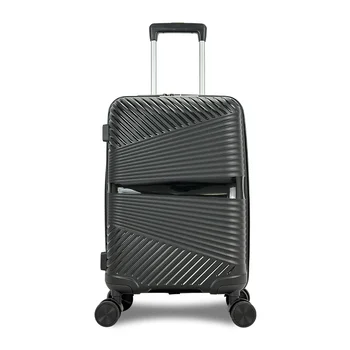 Hot Sale Unisex Travel Bag Newest Style PP Trolley Luggage Aluminum Spinner Caster Combination Lock Plastic Handle Carry-Ons