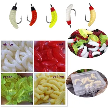 Mealworm Fishing Lure Artificial Bait Stainless Steel Biomimetic 2cm/0.4g Hot Sale – Soft Lure – view 2