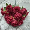 11 tenedores Champ Lace, color rojo rosa.