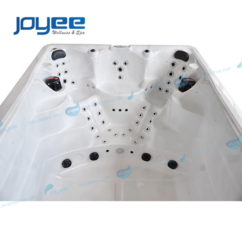 JOYEE China Above Ground Endless Swimspa Outdoor Swimming Pool Balboa Freestanding Hot Tub Swim Spa Pool Combo