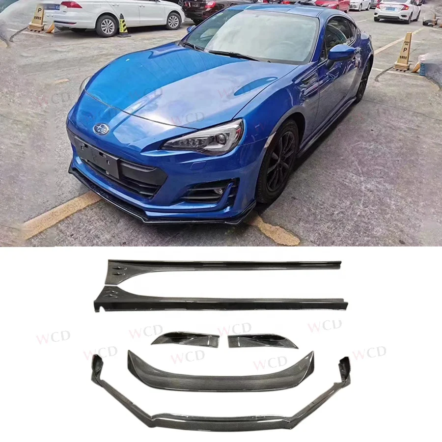 Carbon Fiber Body Kits For Toyota GT86 Subaru Brz 2017-2019 Front Lip Side Skirt Rear
