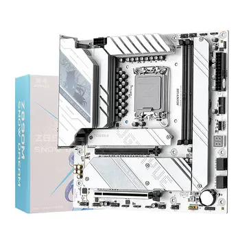JGINYUE Z890M Snow Dream AI Gaming Motherboard, DDR5, Intel