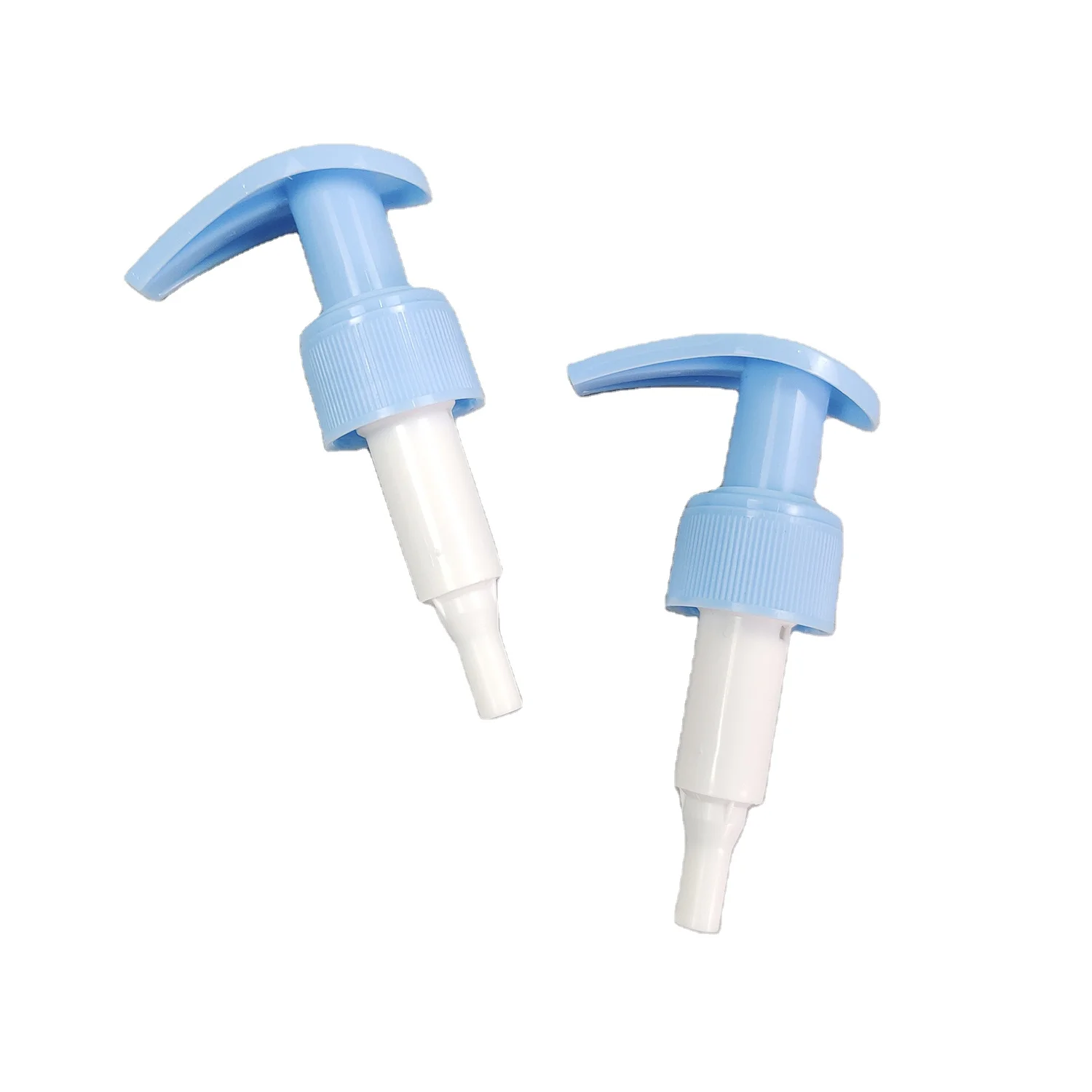 New sale 2CC custom baby blue color 24mm 28mm plastic lotion pump with left-right lock twist lotion pump