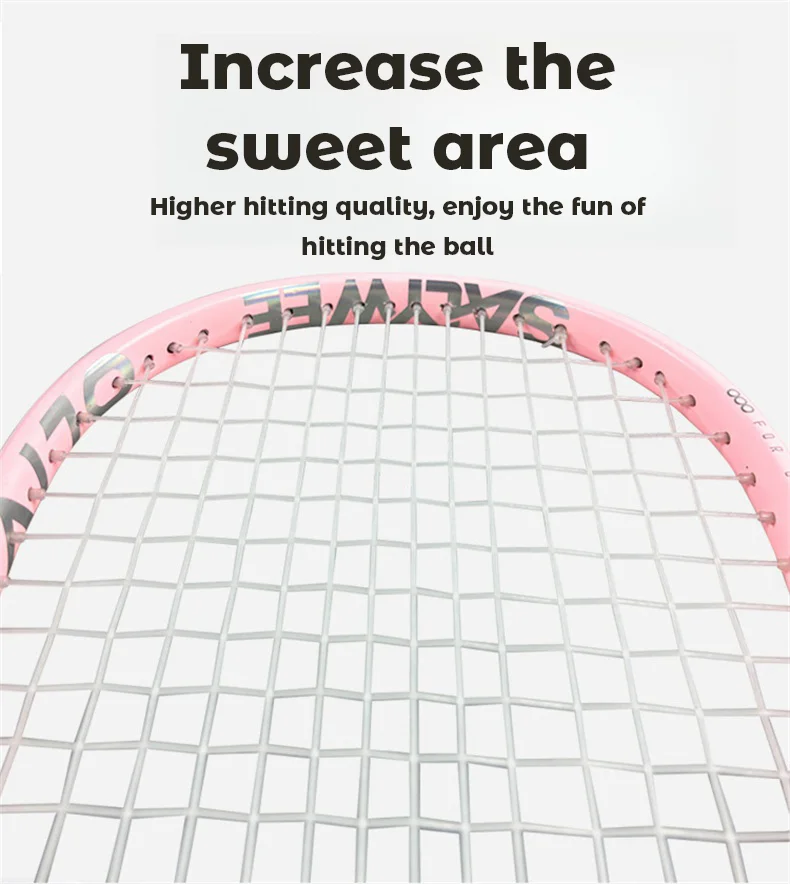 Professional Outdoor Sports Squash Racket Ultra-Light Carbon Fiber With Integrated Racquet details