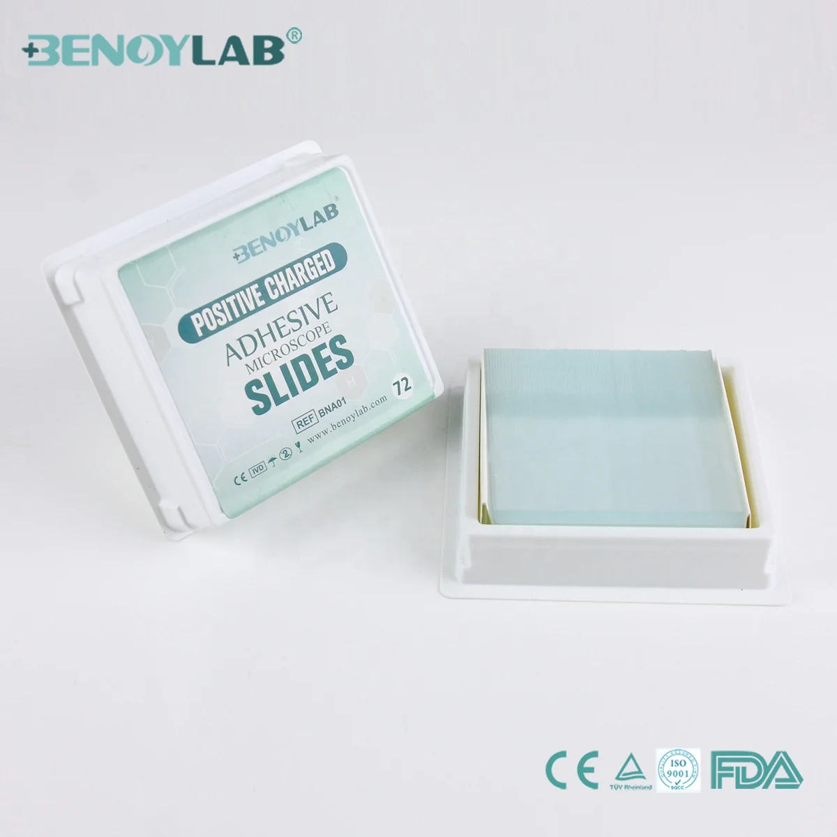 BENOYLAB Laboratory Adhesive Positive Charged Microscope Slides
