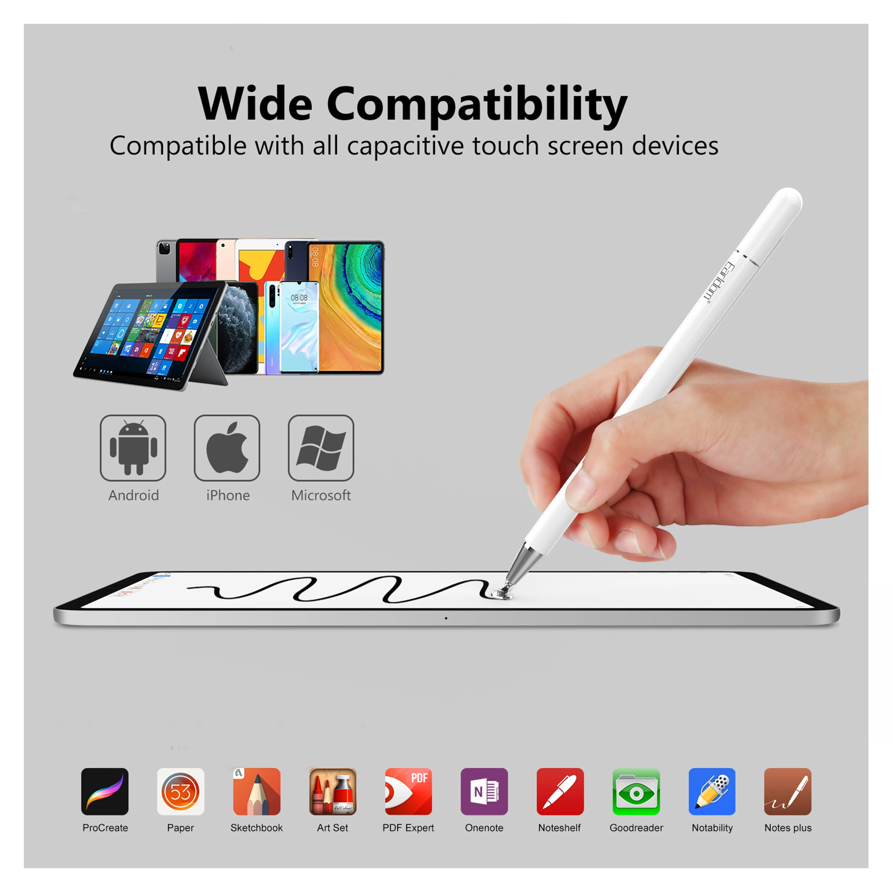 ▷ Earldom Lápiz Digital Stylus Universal, ET-P4 ©