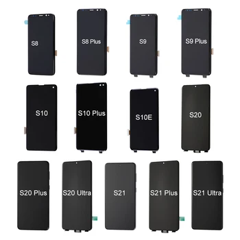 Super AMOLED Screen for Samsung S8 S9 S10 S10e S10 Plus S20 S20 Plus S20 Ultra S21 S21 Plus LCD Touch Screen Display Replacement