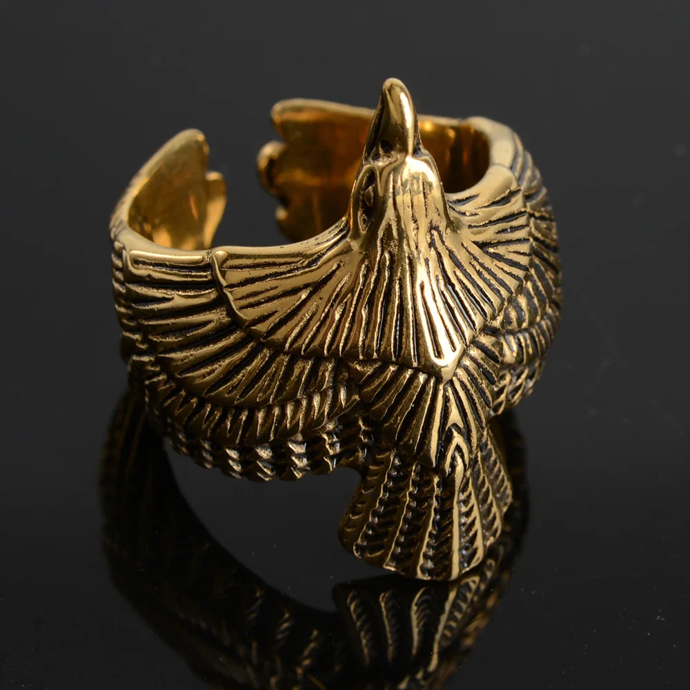 Bague Aigle Réglable Holibanna Style Vintage Punk Pour Homme