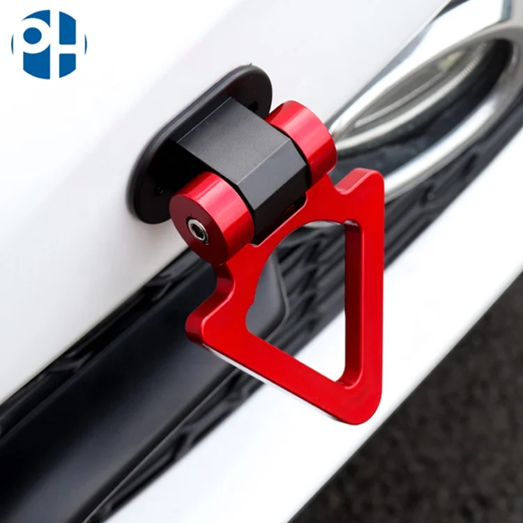 PH Auto Parts Tuning Racing Car Tractor Trailer Towing Tow Hook With Sticker